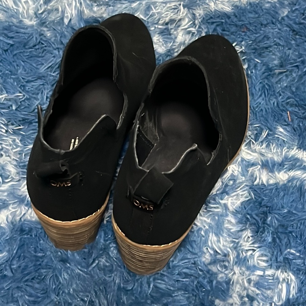 Kallie Black Suede Wedge Boot Wide Width